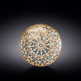 Wilmax Flacher Coupe Teller aus Porzellan, rund, 21 cm, Grafikdekor, WL-671903/A